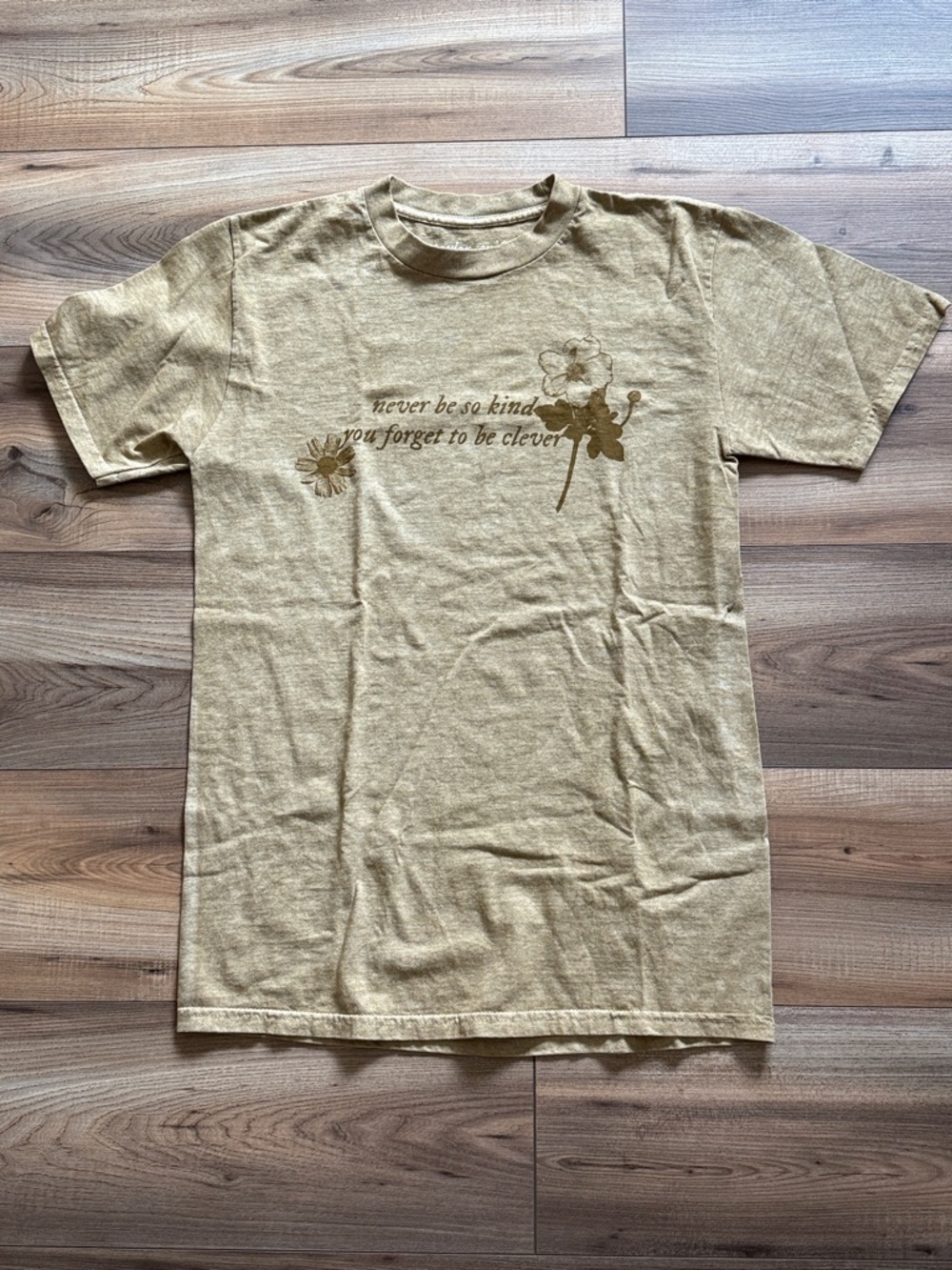 Taylor Swift Short-Sleeve Graphic Tee in Mustard Yellow